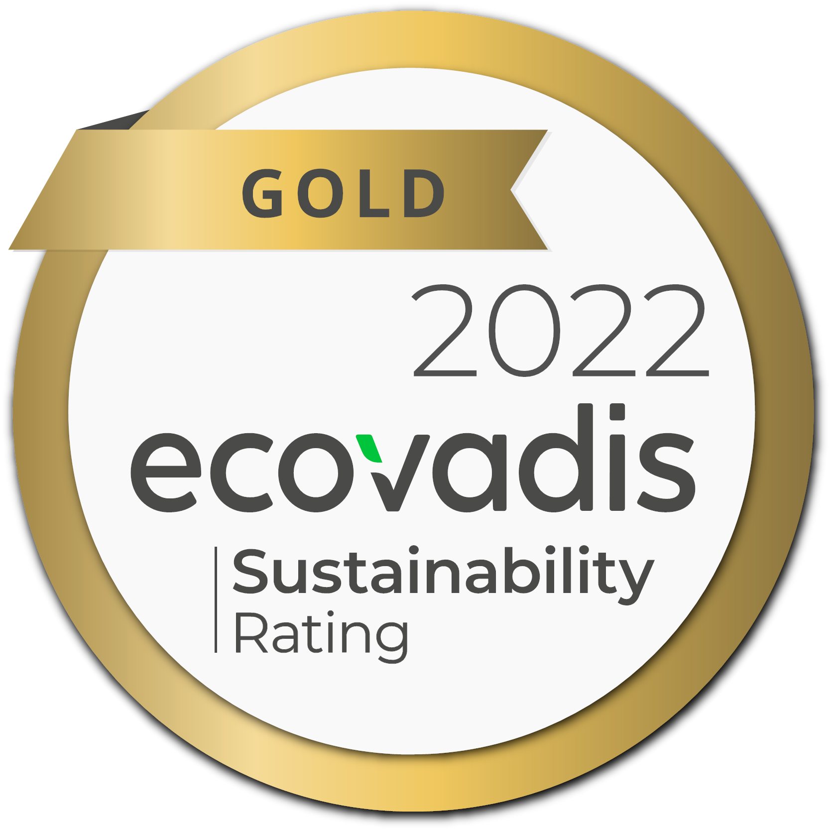EcoVadis guldmedalj hållbarhet 2020